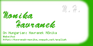 monika havranek business card
